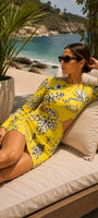 Yellow knot so basic dress OddOneOut