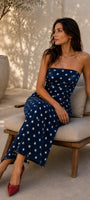 Starry denim tube dress OddOneOut