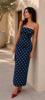 Starry denim tube dress OddOneOut